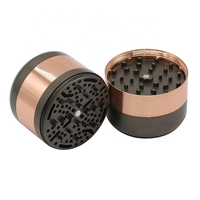 Manufacturers Directly Supply Zinc Alloy Cigarette Grinders 40/50/63/75 Four Layer Flat Plate Cigarette Grinders Metal Manual Gr