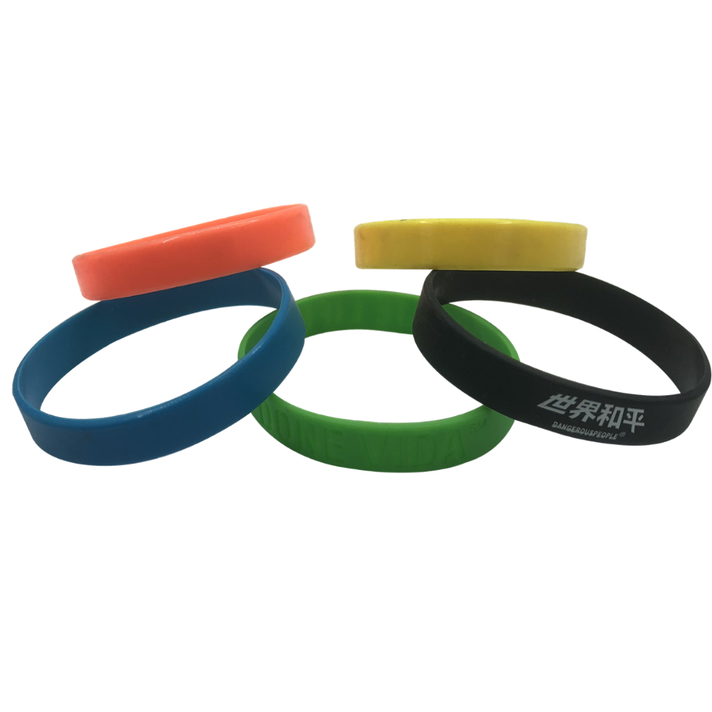 Colored cheap custom rubber silicone band