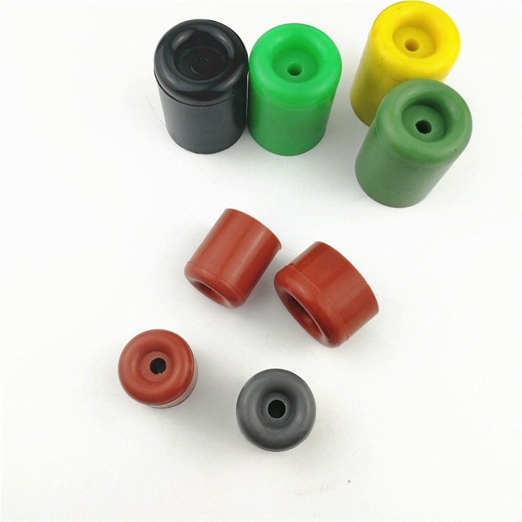 round silicone rubber door gate stopper with steel washer