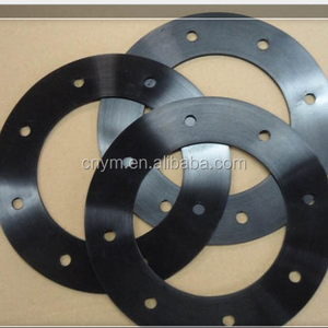 Rubber flange gasket for pipe fitting