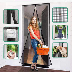 Free Shipping for Samples Magnetic Door Screen Anti Mosquito net Mesh Bug Fly Door screen Fiberglass Magnet Curtain