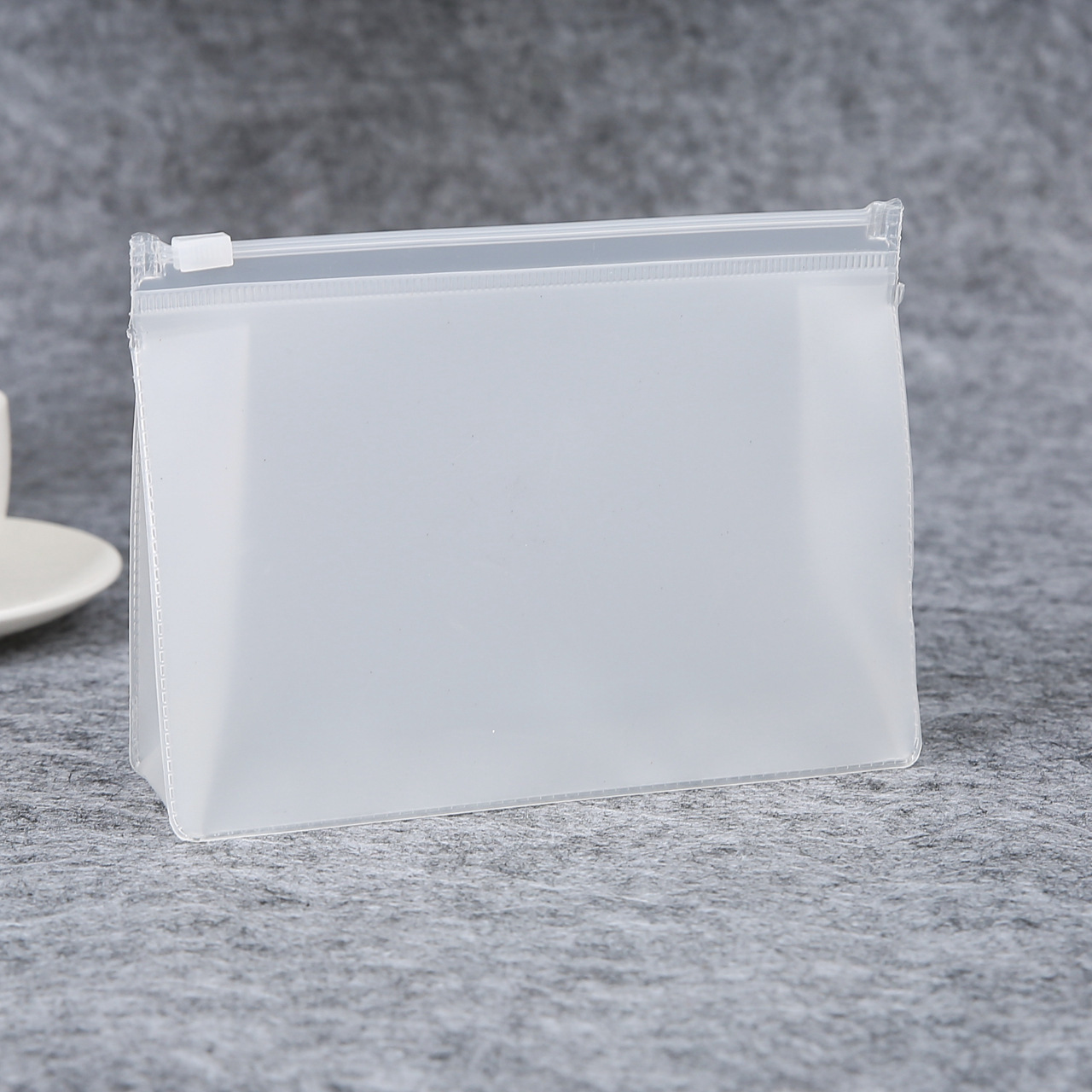 Transparent pvc clothing packaging plastic zipper bag pouch Cosmetic makeup zip lock slider bags Customized logo with Zipper