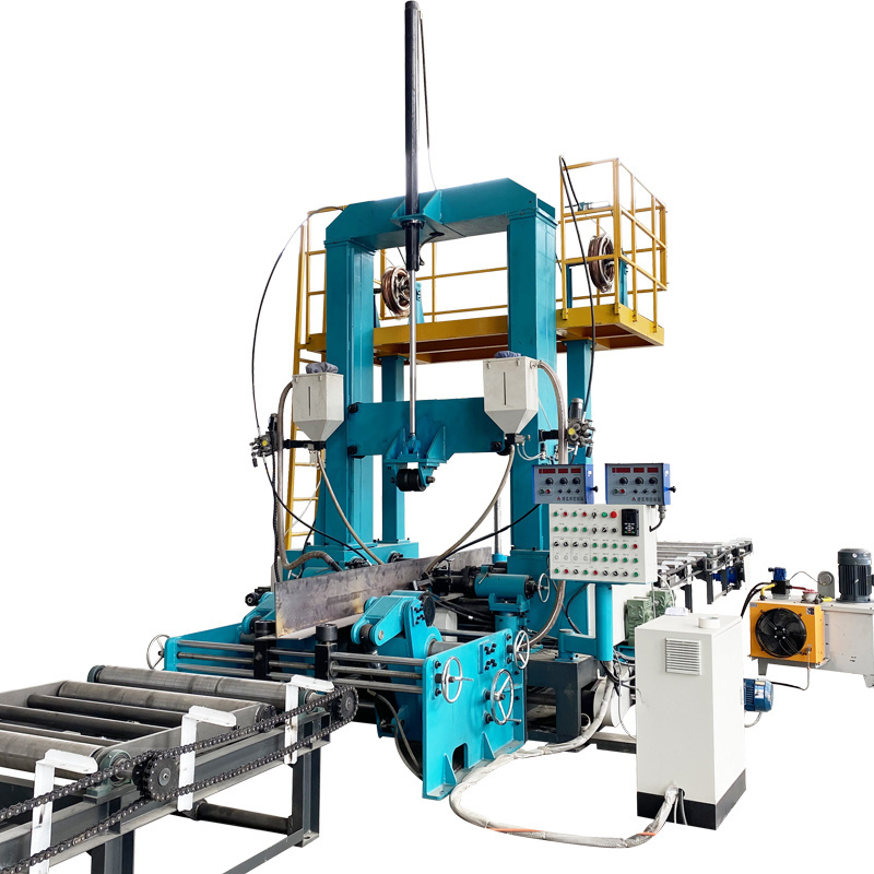 H Beam Steel Making Line Assembly Welding Straightening 3 in 1 Intergrated Machine