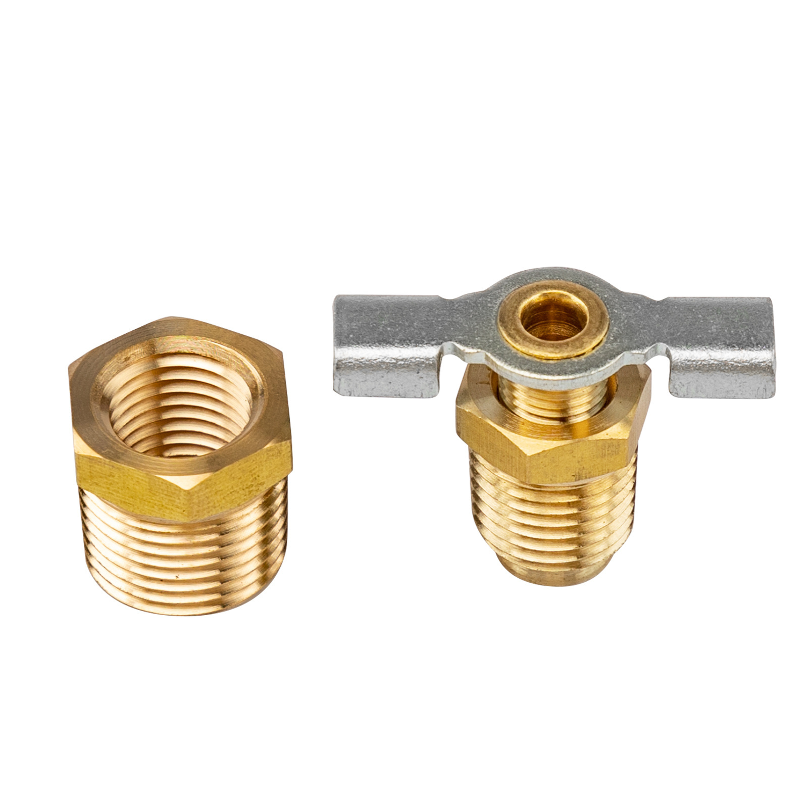 1/2inch RV Water Heater Replacement Drain Valve, Durable Brass Construction for Trailer,RV Water Heater Drain Plug with Tape