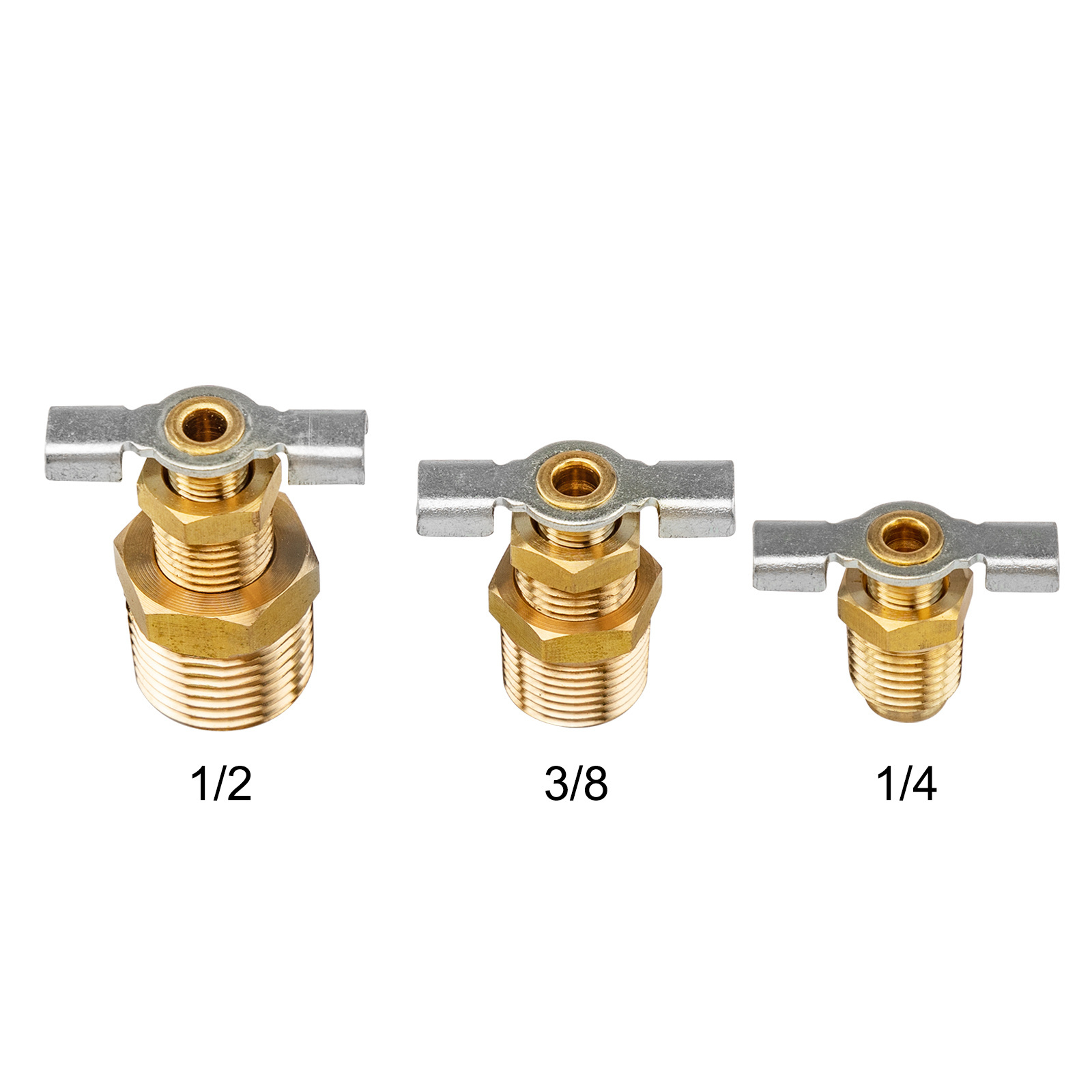 1/2inch RV Water Heater Replacement Drain Valve, Durable Brass Construction for Trailer,RV Water Heater Drain Plug with Tape