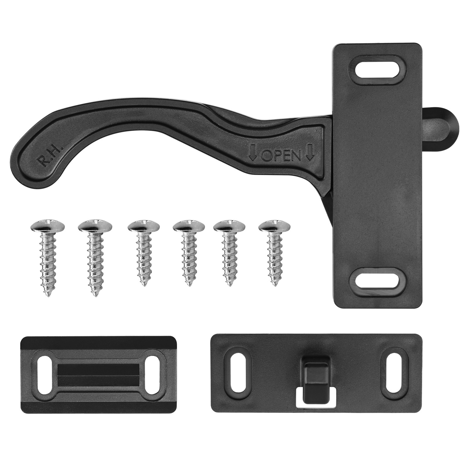 RV Screen Door Latch Camper Door Latch Right Hand Handle Kit for RV, Trailer, Camper, Motor Home, Cargo Trailer