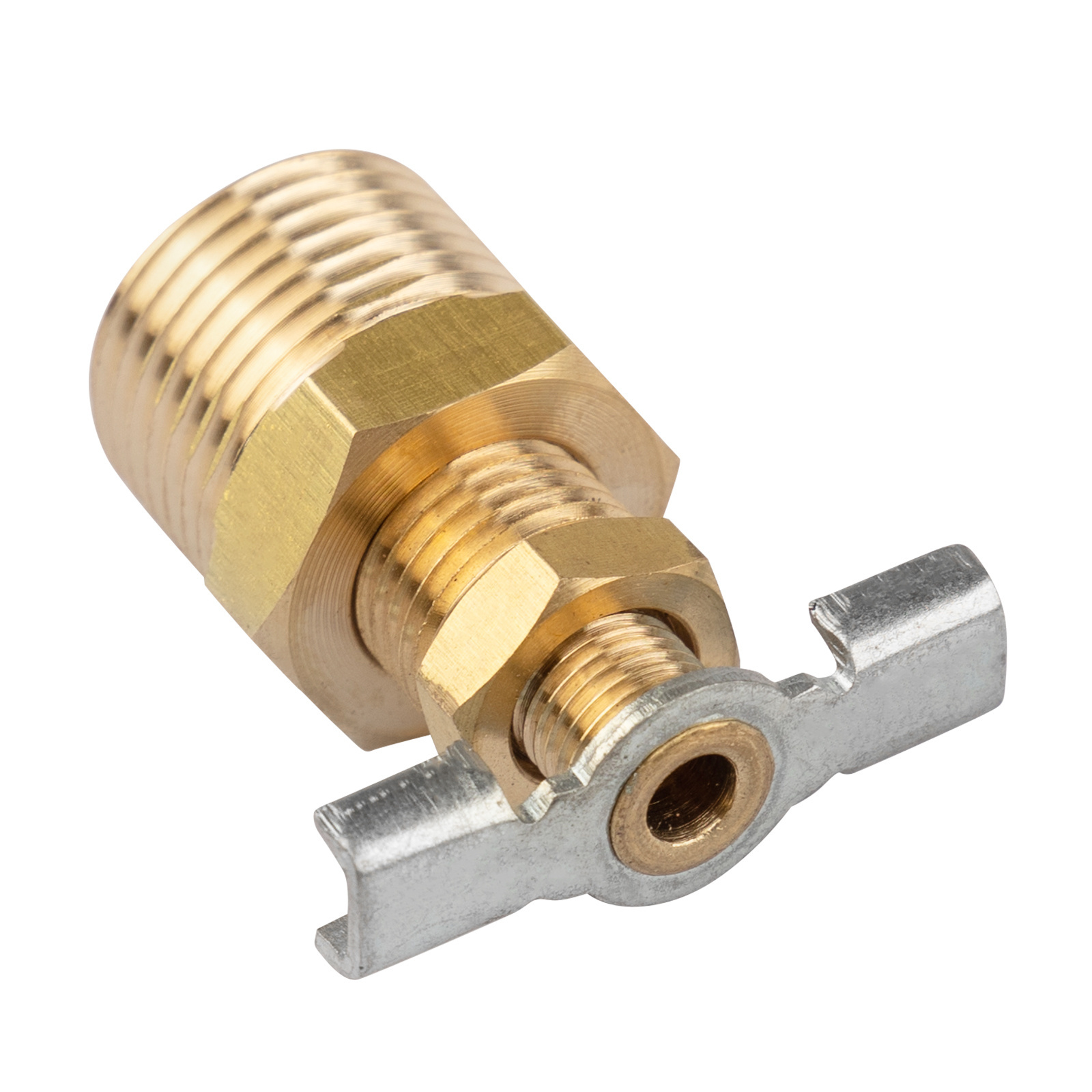 Durable Brass Construction RV Water Heater Drain Valve 1/2 Inch Camper Water Heater Tank Drain Plug Valve