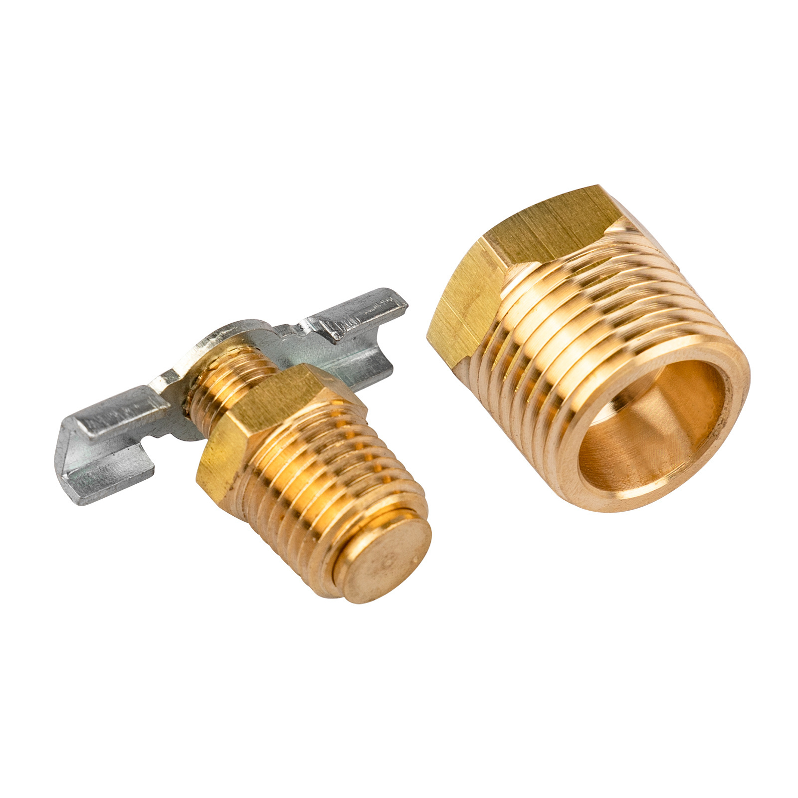 Durable Brass Construction RV Water Heater Drain Valve 1/2 Inch Camper Water Heater Tank Drain Plug Valve