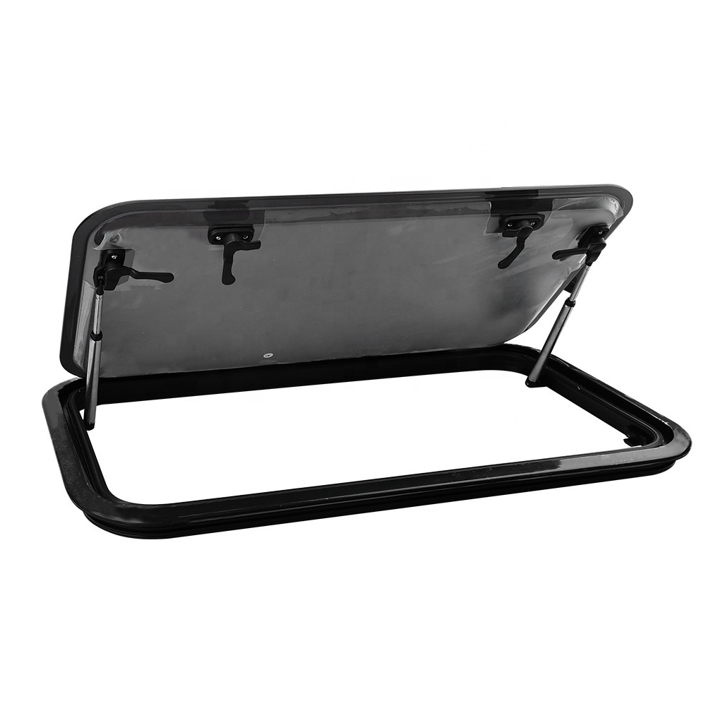 RV Parts 700mm*400mm RV Window Curved Top-Hung Hinged Camper Window Motorhome Caravan Accessories RV Skylight Window