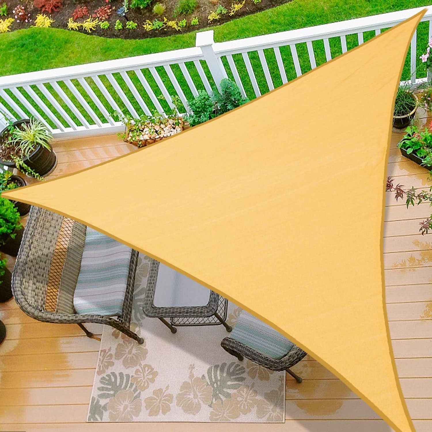 3x3 M Sun Shade Sail Canopy Garden Winds Replacement Canopy Car Parking Cover  For Outdoor  Garden