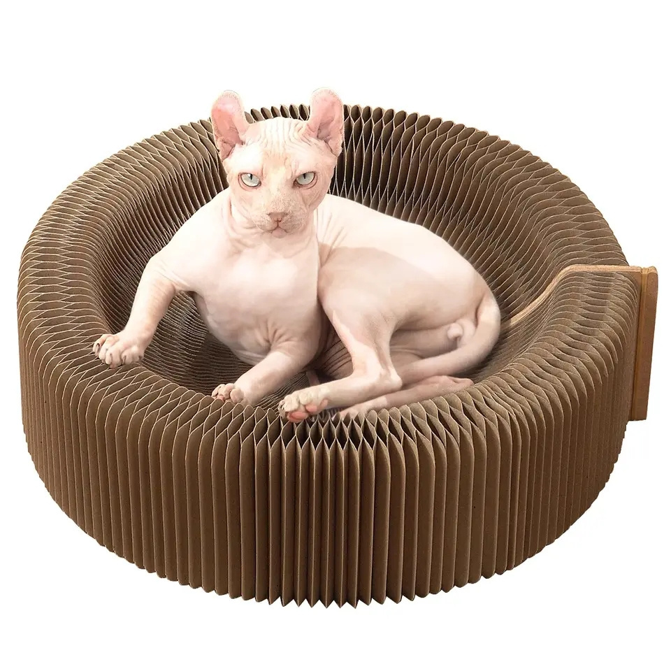 Nest Donut Wholesale Cardboard Scratchers Cat Scratcher With Factory Price Discount