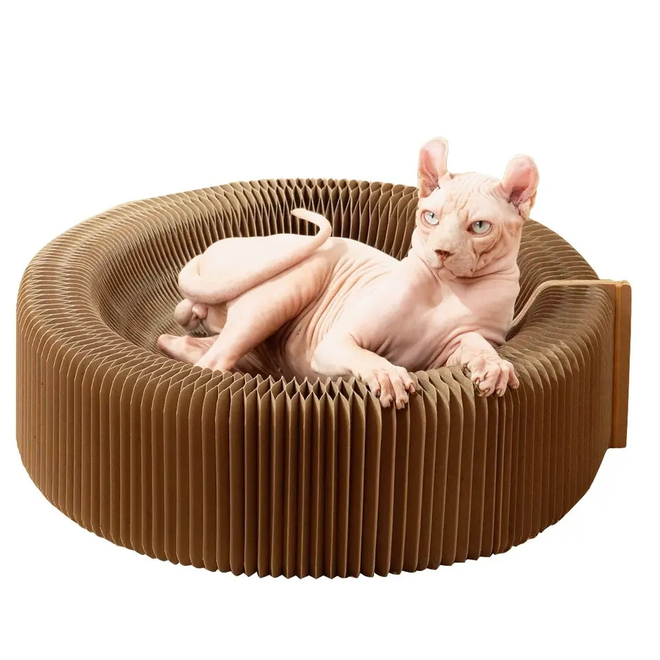 Nest Donut Wholesale Cardboard Scratchers Cat Scratcher With Factory Price Discount