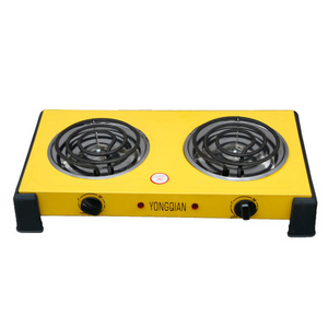 Electric coil hot plate cooking 2000w wooden hookahelectric burner electrodomesticos para la cocina two burner stove