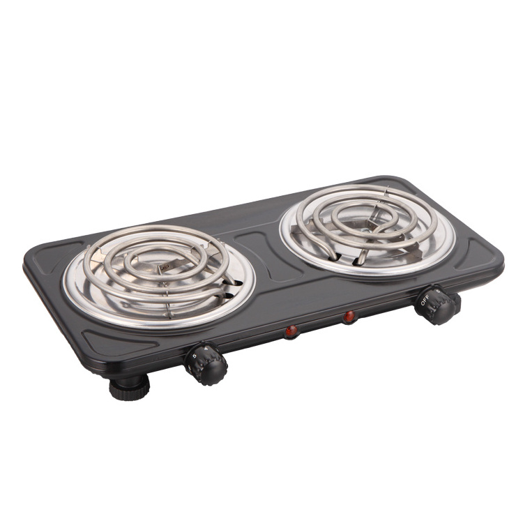 Portable hotplate with CE 2 coil hot plate cooker double burner hotplates metal spiral hot plate