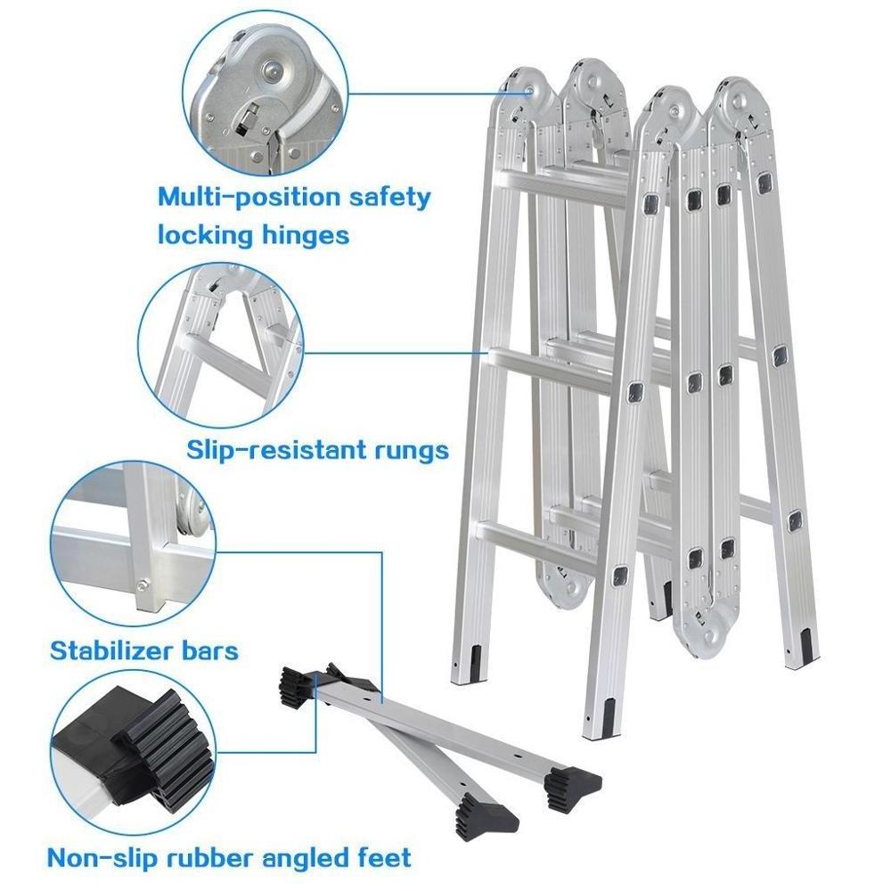 hot sale multipurpose compact lightweight folding step easy store step ladder with EN131