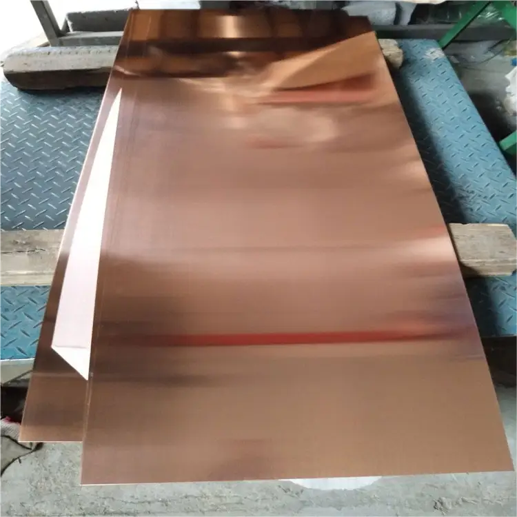 ASTM C10100 C10200 Oxygen Free Copper Plate Tu1 Tu2 C1020 Pure Copper Sheet Price