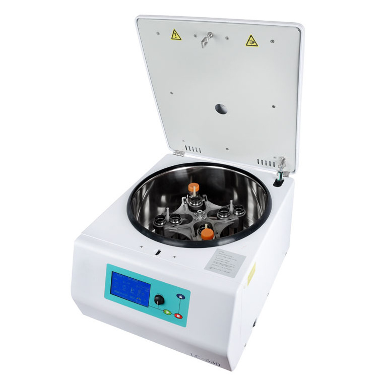 Desktop High-Capacity 500mlX4 100ml*4 Low-speed Centrifuge With Swing Bucket Rotor For laboratory L-600