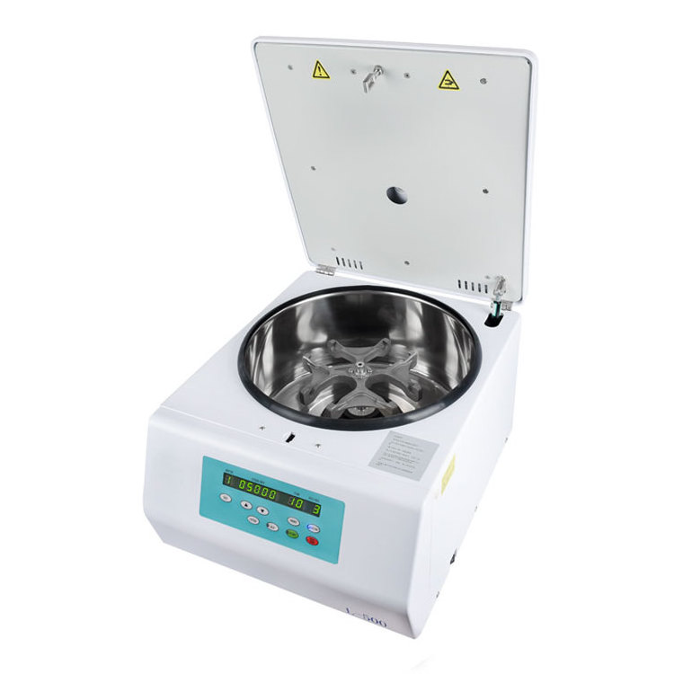 5000r/min High Speed 100mlx4 15mlX32 50mlX4/8 Swing Rotor Bench-top Laboratory Centrifuge L-500