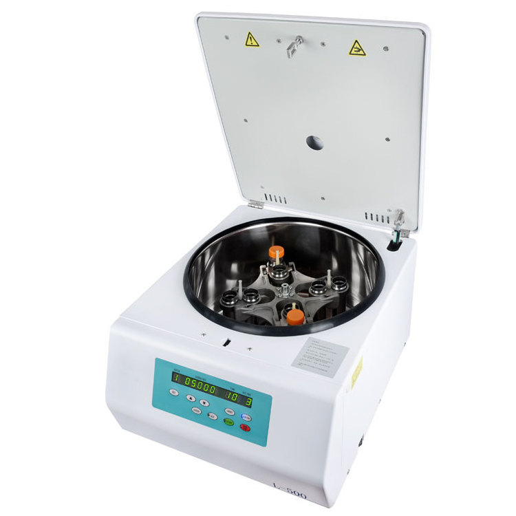 5000r/min High Speed 100mlx4 15mlX32 50mlX4/8 Swing Rotor Bench-top Laboratory Centrifuge L-500