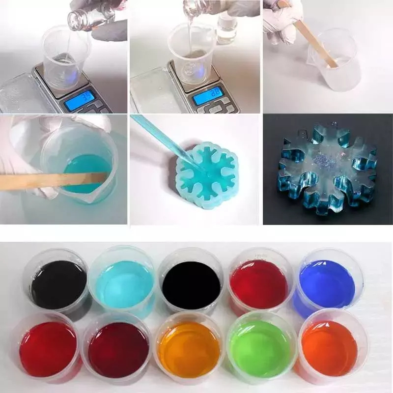 3:1 Epoxy resin Ab glue DIY crystal epoxy glue for craft jewelry crystal glue high transparent epoxy resin factory direct sales.