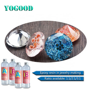 3:1 Epoxy resin Ab glue DIY crystal epoxy glue for craft jewelry crystal glue high transparent epoxy resin factory direct sales.