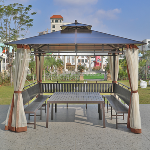 high quality outdoor pavilion gazebos wrought iron pavilion backyard solar panel used pavilion plastic seats mould