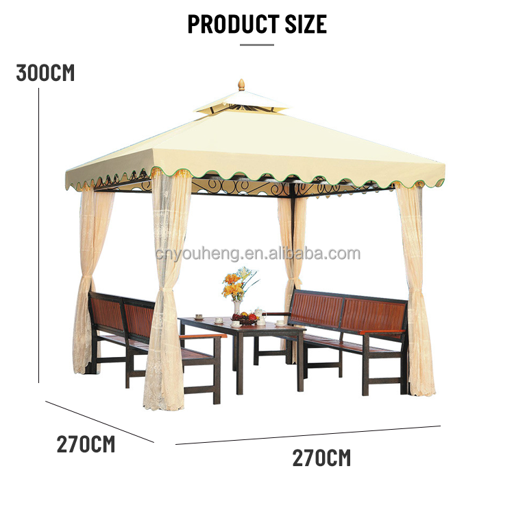 high quality outdoor pavilion gazebos wrought iron pavilion backyard solar panel used pavilion plastic seats mould