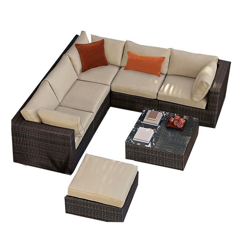 l shaped luxury outdoor sofa outdoor garden furniture outdoor corner sofa modular aluminium