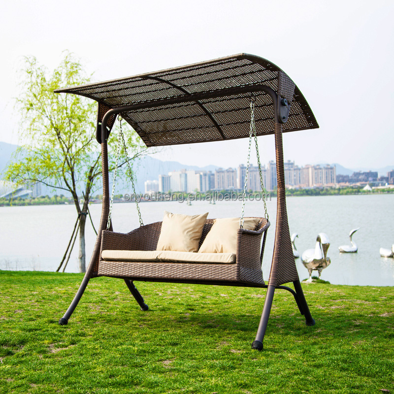 foldable metal patio swings indoor hanging chair patio double swing seat double wicker swing chair