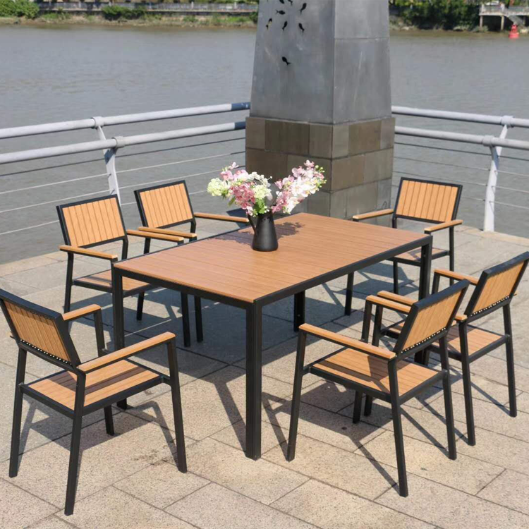 Modern luxury foldable outdoor 3 pieces aluminum outdoor dining set with fire pit outdoor metal chairs and table