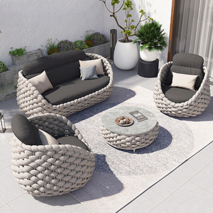 rope garden furniture love seat hotel leisure patio deep seat outdoor cushions outdoor sofa table and chairs