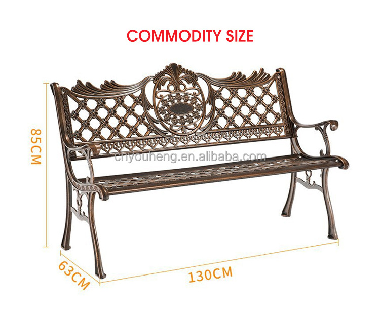 amusementmetal park steel aluminium outdoor intelligent parking park chair used park benches for sale