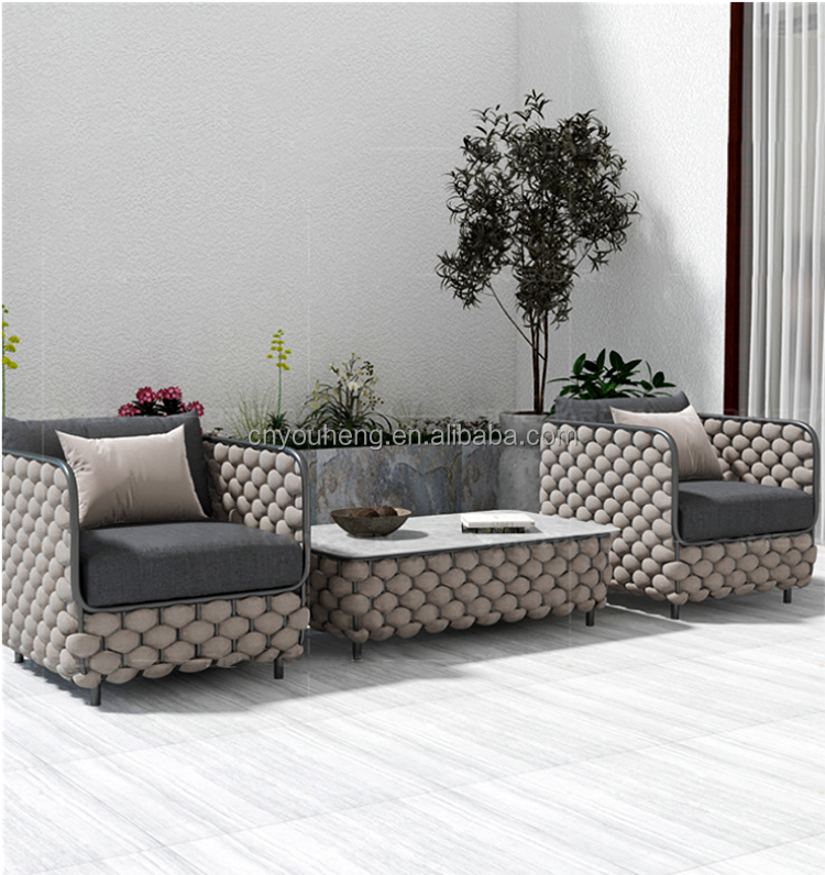 courtyard leisure balcony living room villa combination outdoor waterproof furniture garden sofa outdoor furniture