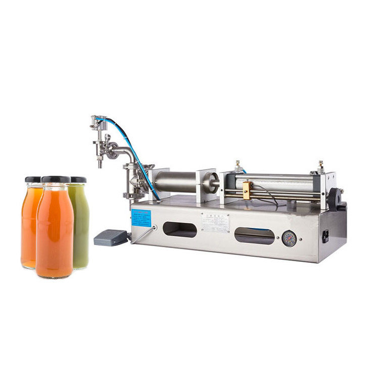 1/2 filling nozzle semi automatic mineral water bottling machine for small production