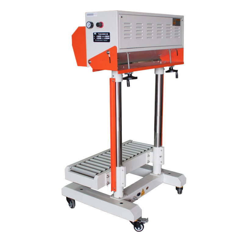 QLF700A Pneumatic vertical band sealer rice grain plastic bag sealing machine with 700mm sealing length