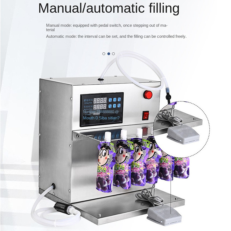 Stand-up bag/pouch filling capping machine/spout pouch liquid milk filling machine