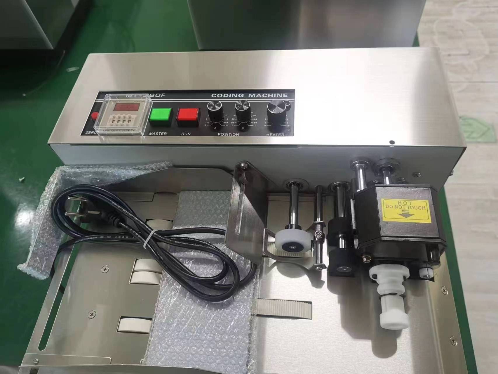 MY 380 sachet date coding machine date and batch code printing machine