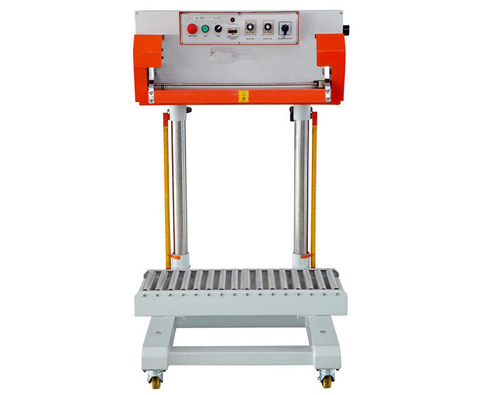 QLF700A Pneumatic vertical band sealer rice grain plastic bag sealing machine with 700mm sealing length