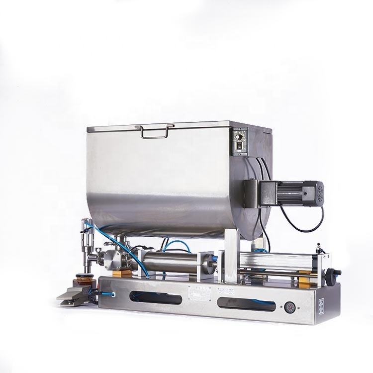 horizontal mixer semi automatic chilli sauce filling machine