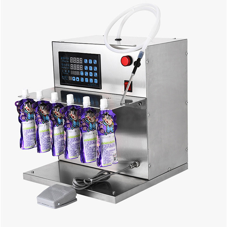 Stand-up bag/pouch filling capping machine/spout pouch liquid milk filling machine