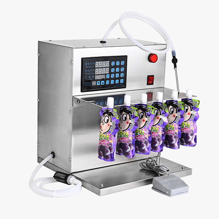 Stand-up bag/pouch filling capping machine/spout pouch liquid milk filling machine