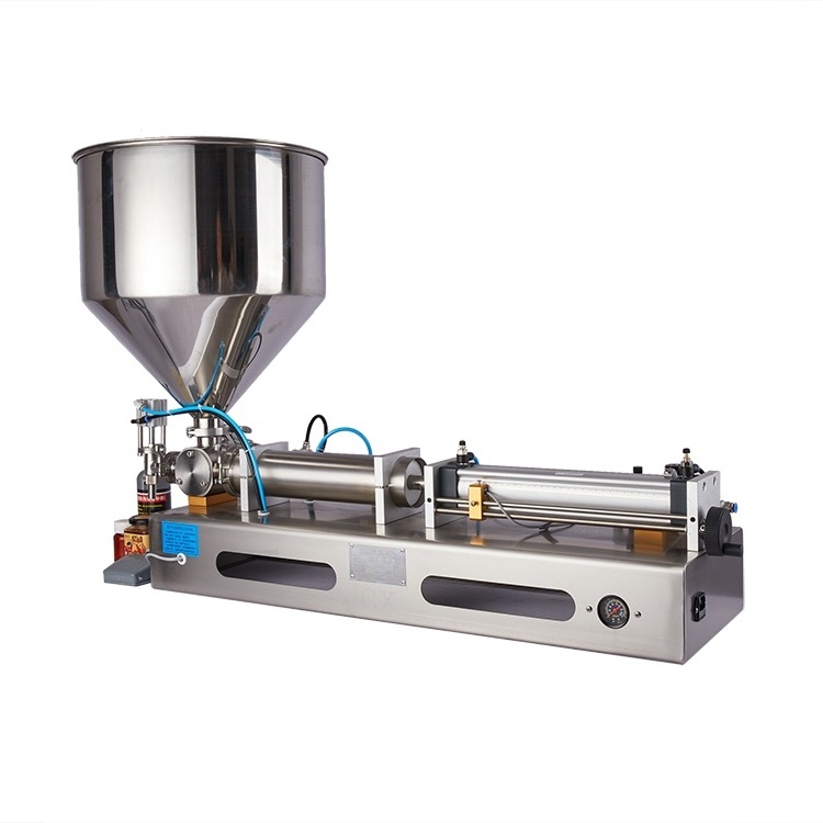 2 heads filling machine semi auto piston paste filler cream sauce cosmetic filling machine