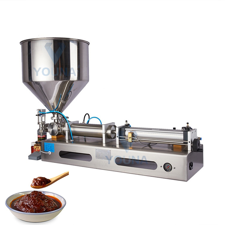 2 heads filling machine semi auto piston paste filler cream sauce cosmetic filling machine