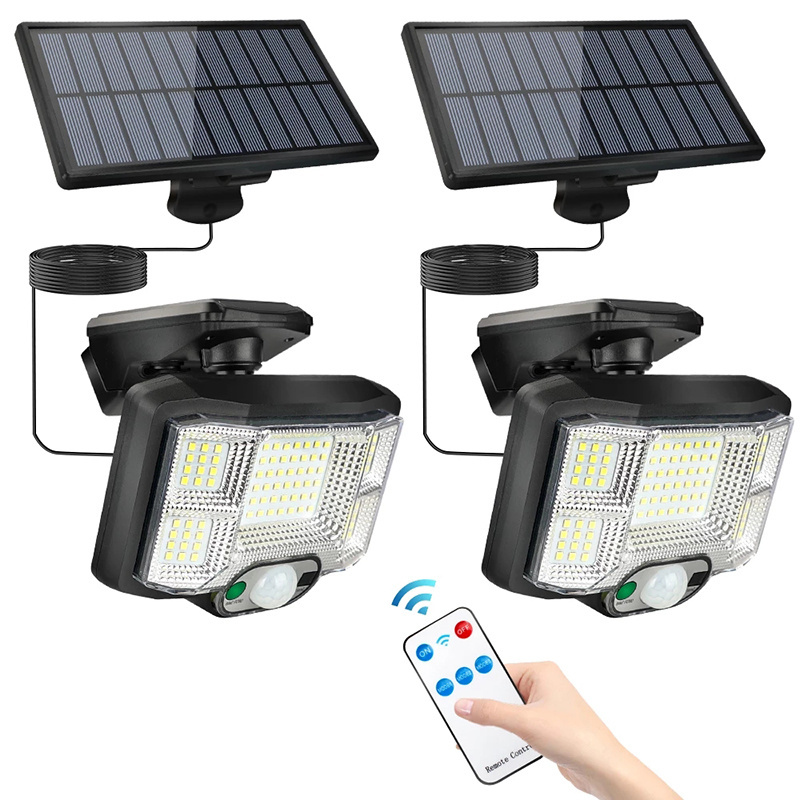 96 LED High Power Outdoor Solar Wall Light Motion Sensor With Remote Control LED Solar Separable Solar LED Outdoor Light