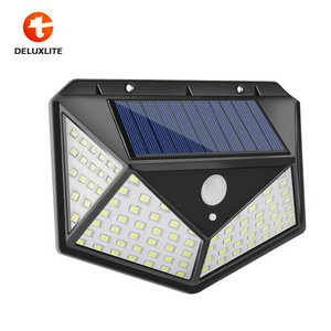 Waterproof 100 LED Outdoor Solar Wall Light Motion Sensor Solar Lights For Outdoor Garden Yard