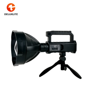 Professional Search Light Rechargeable Portable Flashlights Super Bright 10000 Lumen Handheld Spotlight