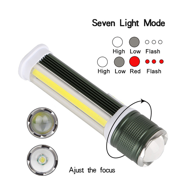 Super Bright LED Tactical Flashlight Rechargeable OEM Zoom Aluminium Alloy Flashlight Linterna