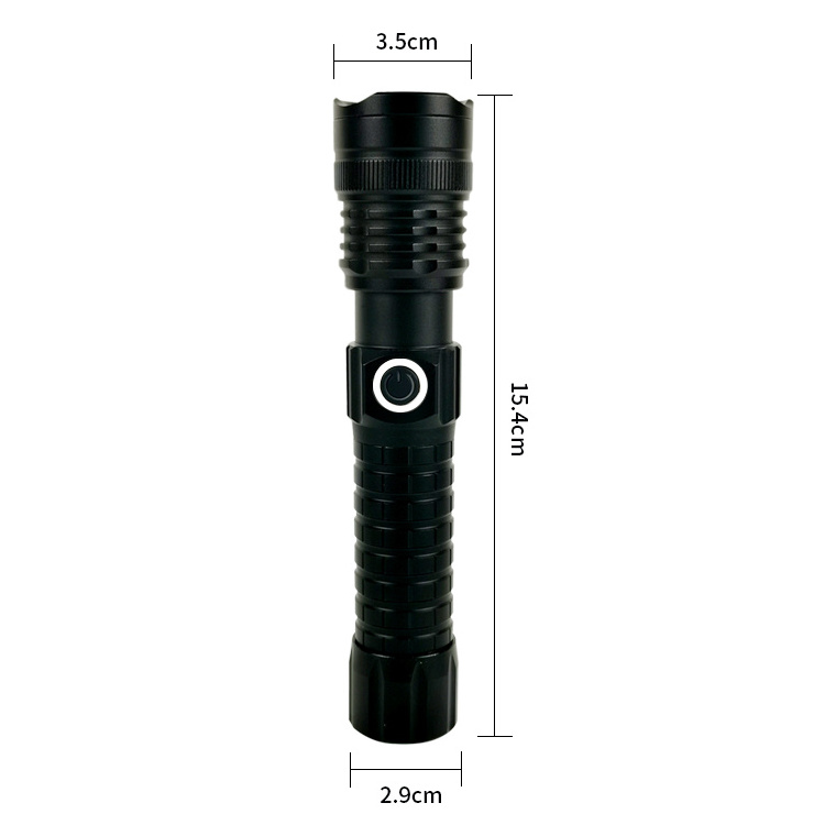 P50 LED Top Sale Aluminium Alloy Flashlight 5000 Lumen Rechargeable LED Tactical Flashlight