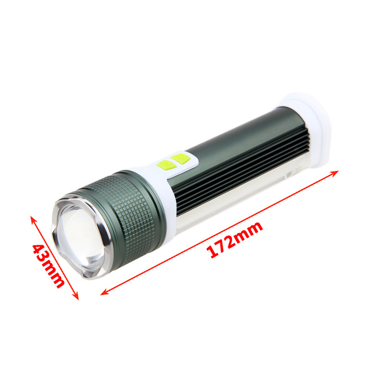 Super Bright LED Tactical Flashlight Rechargeable OEM Zoom Aluminium Alloy Flashlight Linterna