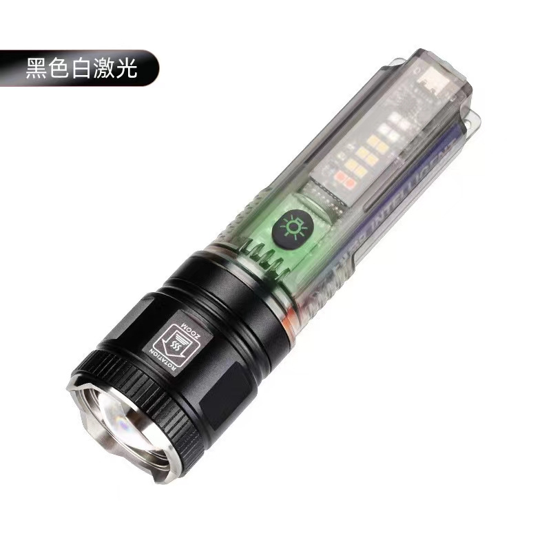 Super Bright P50 Zoom In Zoom Out Flashlight Digital Display Portable Hand Torch